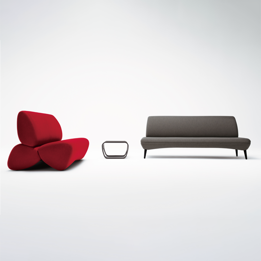 Okamura nagare lounge seating neocon 2021 padstyle.com